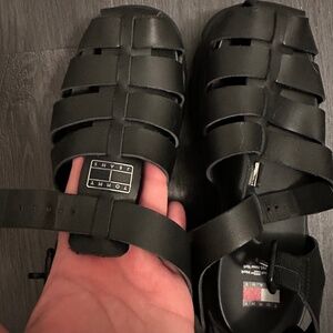 Tommy Hilfiger black sandals